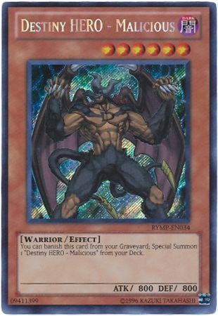 Destiny HERO - Malicious - RYMP-EN034 - Secret Rare - Unlimited available at 401 Games Canada