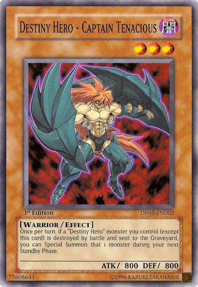 Destiny Hero - Captain Tenacious - DP05-EN002 - Common - 1st Edition available at 401 Games Canada