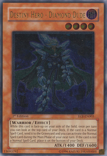 Destiny Hero - Diamond Dude - EOJ-EN003 - Ultimate Rare - 1st Edition available at 401 Games Canada