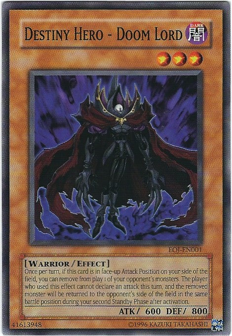 Destiny Hero - Doom Lord - EOJ-EN001 - Common - Unlimited available at 401 Games Canada
