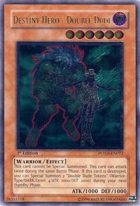 Destiny Hero - Double Dude - POTD-EN012 - Ultimate Rare - 1st Edition available at 401 Games Canada