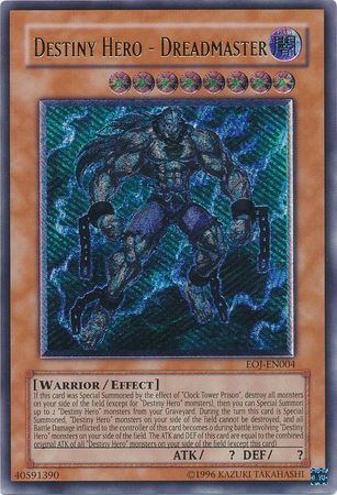 Destiny Hero - Dreadmaster - EOJ-EN004 - Ultimate Rare - Unlimited available at 401 Games Canada