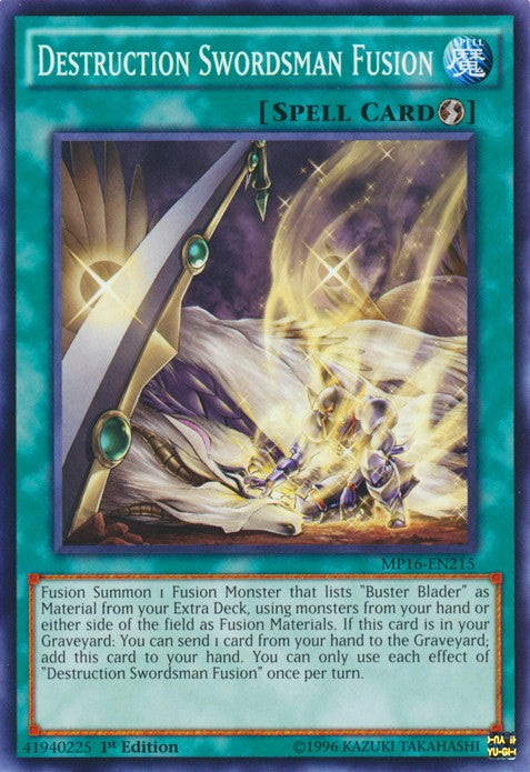 Destruction Swordsman Fusion - MP16-EN215 - Common - 1st Edition available at 401 Games Canada