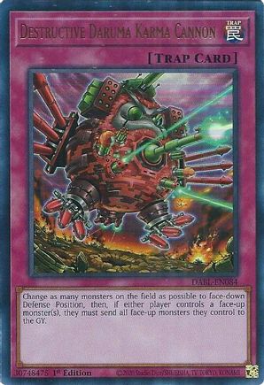 Destructive Daruma Karma Cannon - DABL-EN084 - Ultra Rare - 1st Edition available at 401 Games Canada