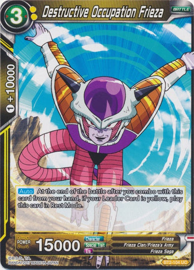 Destructive Occupation Frieza - BT2-104 - Uncommon available at 401 Games Canada