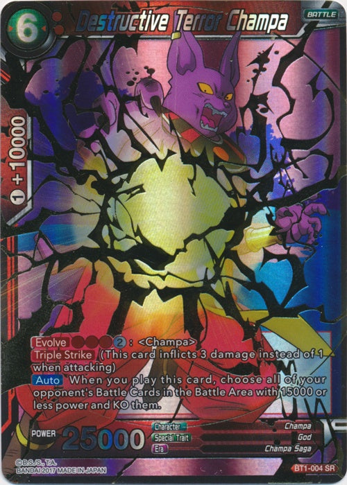 Destructive Terror Champa - BT1-004 - Super Rare available at 401 Games Canada