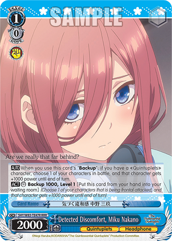 Detected Discomfort, Miku Nakano - 5HY/W83-TE47R - Triple Rare available at 401 Games Canada