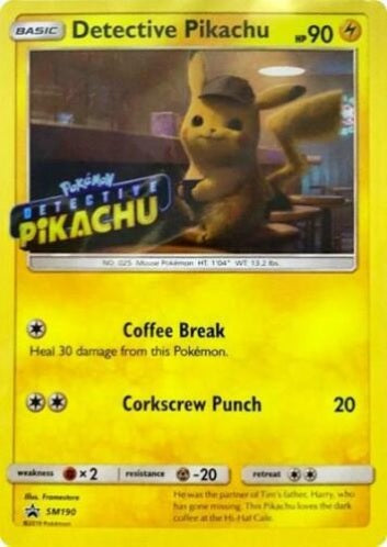 Detective Pikachu - SM190 - Detective Pikachu Stamp - Promo available at 401 Games Canada