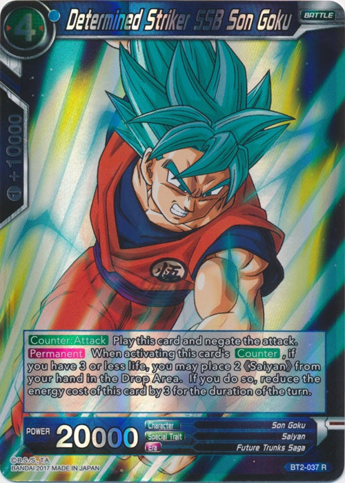 Determined Striker SSB Son Goku - BT2-037 - Rare available at 401 Games Canada