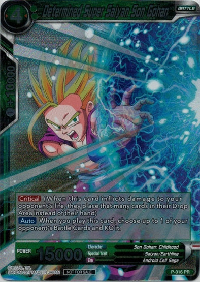 Determined Super Saiyan Son Gohan - P-016 - Promo (Foil) available at 401 Games Canada