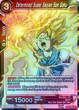 Determined Super Saiyan Son Goku - BT3-005 - Uncommon (Foil) available at 401 Games Canada