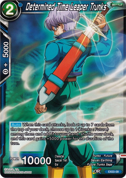 Determined Time Leaper Trunks - EX03-09 - Expansion Rare available at 401 Games Canada