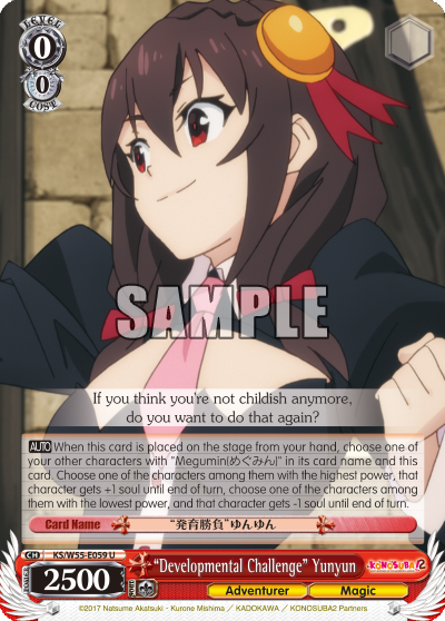 "Developmental Challenge" Yunyun - KS/W55-E059 - Uncommon available at 401 Games Canada