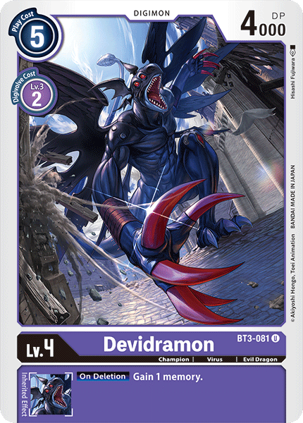 Devidramon - BT3-081 - Uncommon available at 401 Games Canada