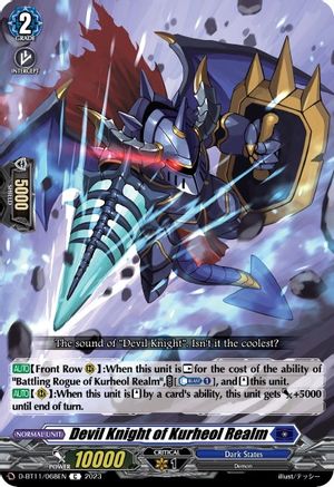 Devil Knight of Kurheol Realm - D-BT11/068EN - Common available at 401 Games Canada