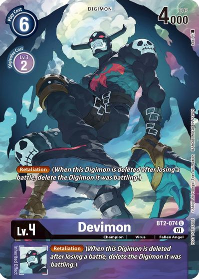 Devimon (1-Year Anniversary Box Topper) - BT2-074 - Uncommon available at 401 Games Canada