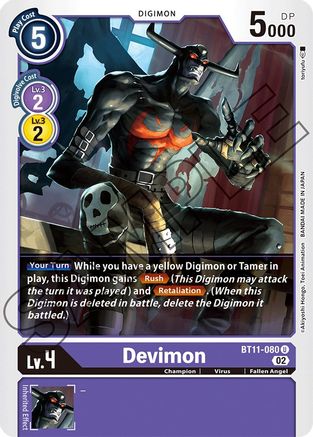 Devimon - BT11-080 - Uncommon available at 401 Games Canada