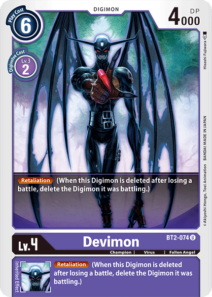 Devimon - BT2-074 - Uncommon available at 401 Games Canada