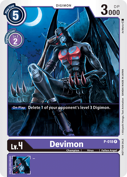 Devimon - P-018 - Promo available at 401 Games Canada