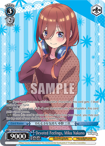 Devoted Feelings, Miku Nakano - 5HY/W90-E082OFR - Over-Frame Rare available at 401 Games Canada