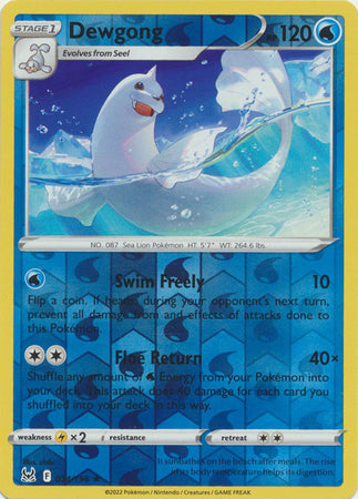 Dewgong - 034/196 - Rare - Reverse Holo available at 401 Games Canada