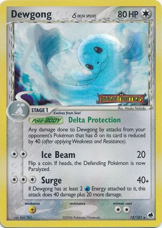 Dewgong - 15/101 - Rare - Reverse Holo available at 401 Games Canada