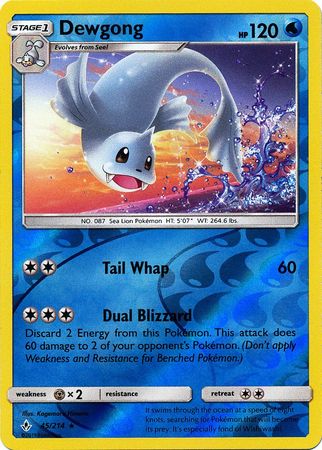 Dewgong - 45/214 - Rare - Reverse Holo available at 401 Games Canada