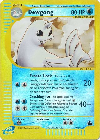 Dewgong - 7/144 - Rare - Reverse Holo available at 401 Games Canada