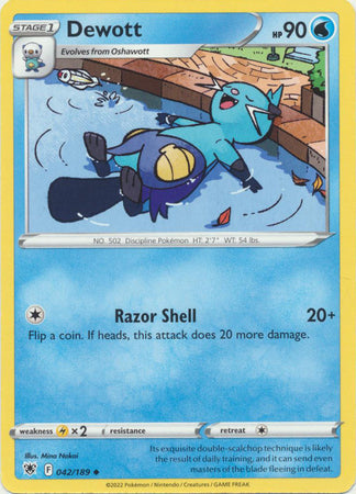 Dewott - 042/189 - Uncommon available at 401 Games Canada