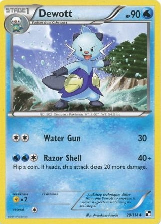 Dewott - 29/114 - Uncommon available at 401 Games Canada