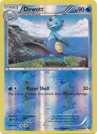 Dewott - 31/114 - Uncommon - Reverse Holo available at 401 Games Canada