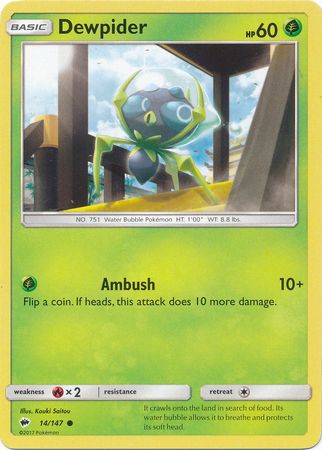 Dewpider - 14/147 - Common available at 401 Games Canada
