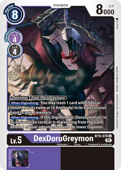 DexDoruGreymon - BT9-078 - Uncommon available at 401 Games Canada