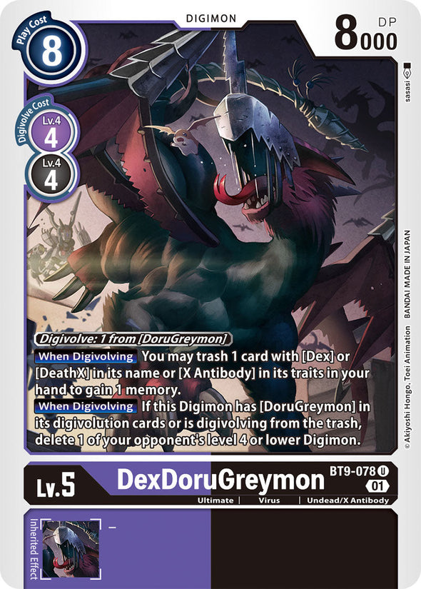 DexDoruGreymon - BT9-078 - Uncommon available at 401 Games Canada