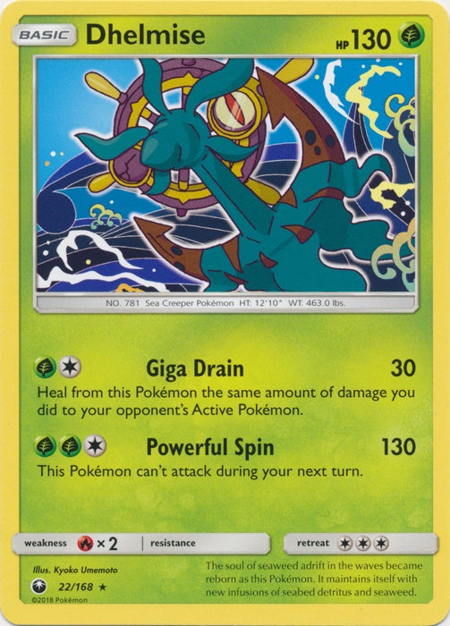 Dhelmise - 22/168 - Rare available at 401 Games Canada