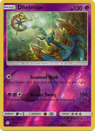 Dhelmise - 98/236 - Uncommon - Reverse Holo available at 401 Games Canada