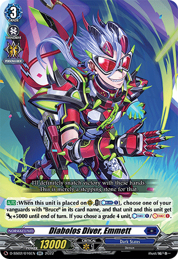 Diabolos Diver, Emmett - D-SS02/016 - Double Rare available at 401 Games Canada