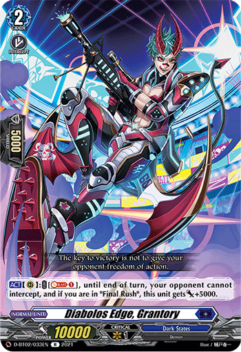 Diabolos Edge, Grantory - D-BT02/033 - Rare available at 401 Games Canada