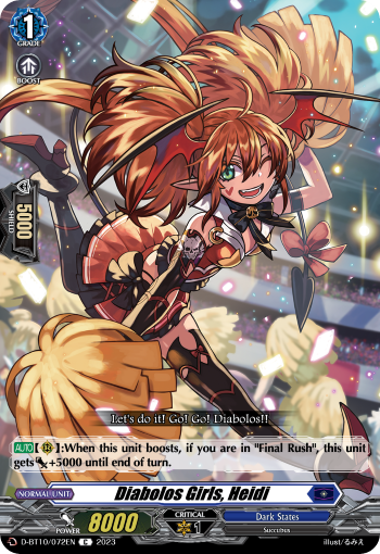 Diabolos Girls, Heidi - D-BT10/072 - Common available at 401 Games Canada