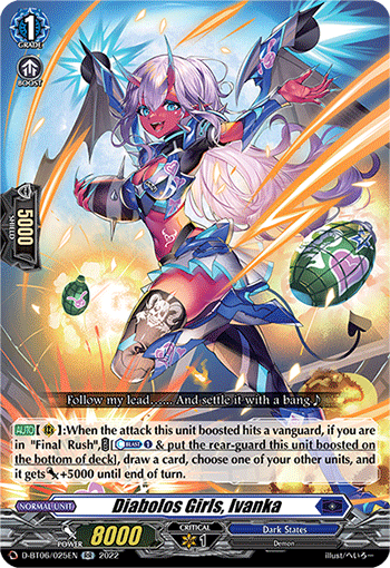 Diabolos Girls, Ivanka - D-BT06/025 - Double Rare available at 401 Games Canada