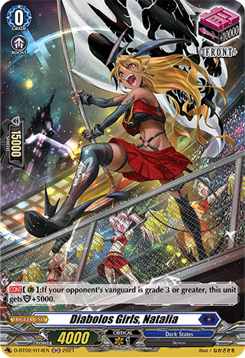 Diabolos Girls, Natalia - D-BT02/H14 - Holo Rare available at 401 Games Canada