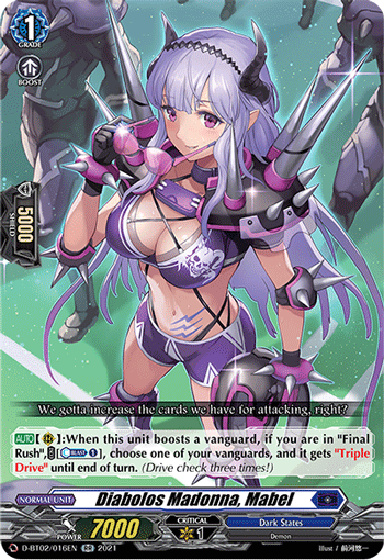 Diabolos Madonna, Mabel - D-BT02/016 - Double Rare available at 401 Games Canada