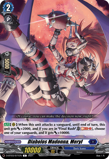 Diabolos Madonna, Meryl - D-BT03/071 - Common available at 401 Games Canada