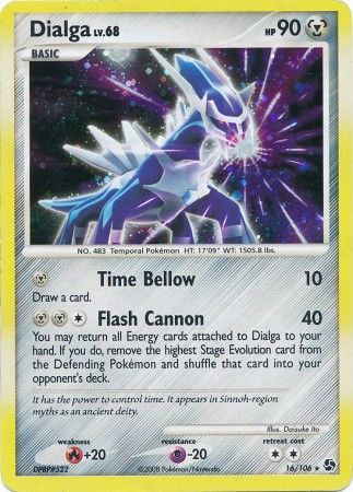Dialga - 16/106 - Holo Rare - Theme Deck Exclusive available at 401 Games Canada