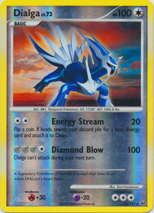 Dialga - 23/127 - Rare - Reverse Holo available at 401 Games Canada