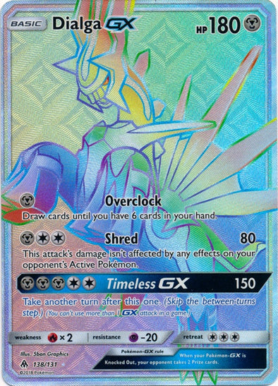 Dialga GX - 138/131 - Hyper Rare available at 401 Games Canada