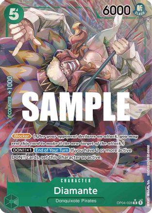 Diamante (Alternate Art) - OP04-028 - Rare available at 401 Games Canada