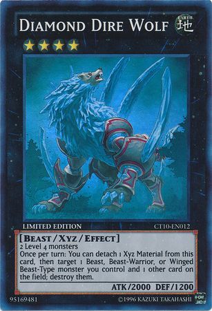 Diamond Dire Wolf - CT10-EN012 - Super Rare - Limited Edition available at 401 Games Canada