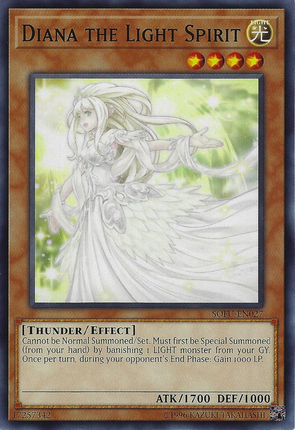 Diana the Light Spirit - SOFU-EN027 - Common - Unlimited available at 401 Games Canada