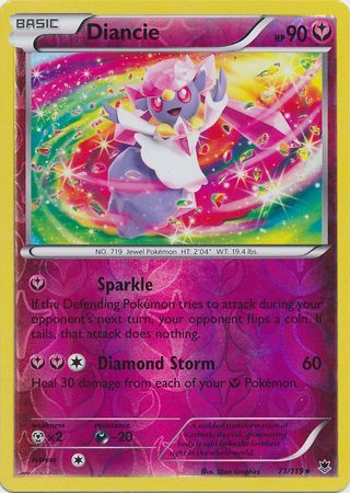 Diancie - 71/119 - Holo Rare - Reverse Holo available at 401 Games Canada